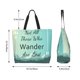 thumbnail image 5 of Balery Not All Those Who Wander Are Lost1 Bolsa Tote Estilo Estético con Cremalleras, Bolsa de Hombro, Bolsa de Compras Grande y Plegable, 5 of 8
