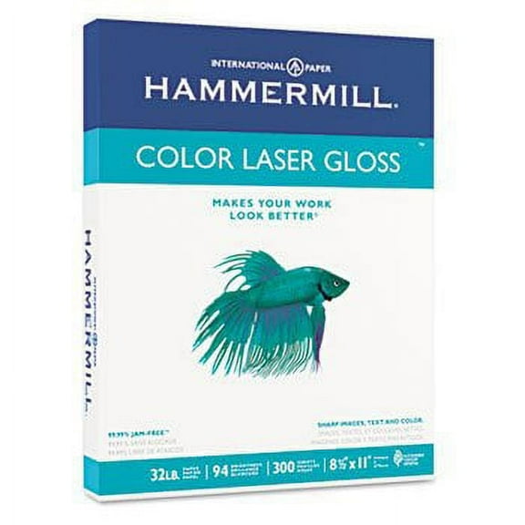 Hammermill® Color Laser Gloss Paper PAPER,LSRGLOSS,32#,300PK 5148 (Pack of8)