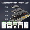 thumbnail image 4 of M.2 NVME to PCIe 4.0 3.0 Adapter With Aluminum SSD Heatsink, NVMe 64Gbps Gen4 PCIE x1 X4 X8 X16 Expansion Card for Desktop PCIE x16, 4 of 6