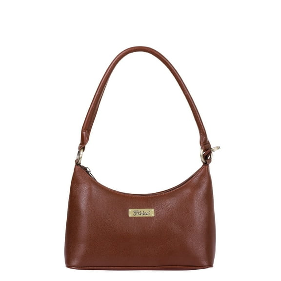 Sishka Brown Genuine Leather Hobo Bag – Classic Tote Bag, Soft Leather Satchel Purse, Women’s Sling Bag