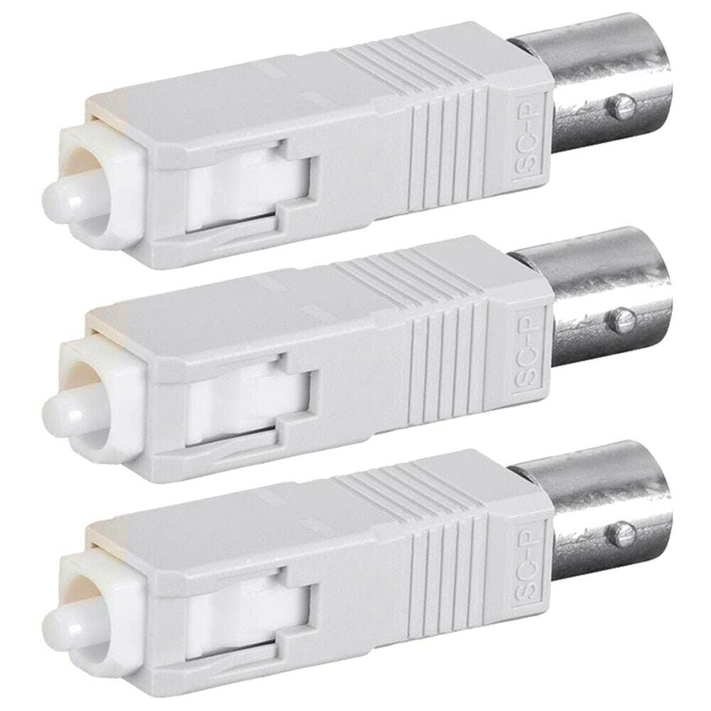 3 Pcs SC Male to ST Female Fiber Optic Simplex Multi Mode 50/125