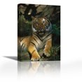 thumbnail image 1 of Bengal Tiger portrait resting in shade, India - Contemporary Fine Art Giclee on Canvas Gallery Wrap - wall décor - Art painting - 24 x 36 Inch - Ready to Hang, 1 of 2