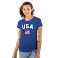 thumbnail image 3 of USA Patriot 4th of July Memorial Day Womens Slim Fit Graphic Tee Brisco Brands S, 3 of 6