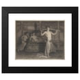 thumbnail image 2 of Kristian Zahrtmann 24x20 Black Modern Framed Museum Art Print Titled - Two Women in an Interior Listening to a Young Musician in Antique Times (1902), 2 of 5