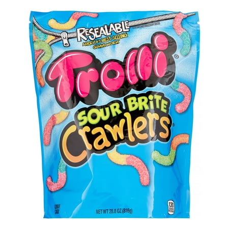 Trolli Sour Brite Crawlers Gummi Candy - 28.8oz