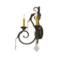 thumbnail image 3 of Meyda 151650 19 in. Josephine 2 Light with Crystals Wall Sconce, Antique Iron Gate, 3 of 4