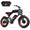 Black Red, variant on 2D Ultra Electric Bike for Adults, 3000W Peak Motor 32MPH Off-Road E Bike, 48V 45Ah Battery, 200-Mile Range, 20" x 4.0 Fat Tires, Shimano 7-Speed, Yellow