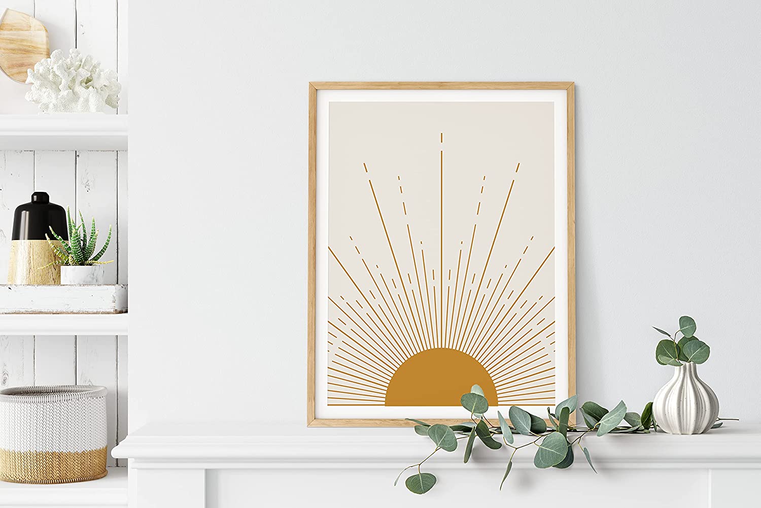 HAUS AND HUES Minimalist Wall Art Mid Century Art Wall Decor, Mid Century  Modern Decor Contemporary Wall Art Boho Prints Mid Century Wall Decor Boho Wall  Art Modern Art Wall Decor (Unframed,