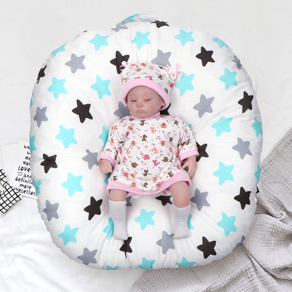 Beinil Baby Cushion Baby Bed Bassinet Nest Newborn Lounger Basket Portable Cot Crib Travel Cradle Cushion for Infants Boys Girls