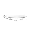 thumbnail image 4 of Flash Furniture Glenbrook 42" Round Table Top Reversible White or Gray (XURD42WHGY), 4 of 9