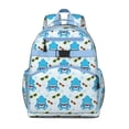 thumbnail image 1 of Cute Nautical Dolphin Students Backpack With Underwater Marine Life Ocean Tropical Sea Abstract Funny Colorful Design, 1 of 5