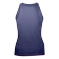 thumbnail image 5 of Womens Tank Tops High Neck Sleeveless Ribbed Tank Casual Basic Thick Strap Slim Fitted Racerback Shirts 2026 Dark Purple XL, 5 of 5