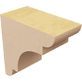 thumbnail image 5 of 2"W x 4"D x 4"H Classic New Brighton Rough Cedar Woodgrain TimberThane Corbel, Primed Tan, 5 of 6