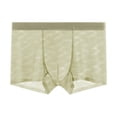 thumbnail image 2 of UVEASISHA Mens Ice Silk Boxer Briefs Big and Tall Quick Dry Sporty Underwear Lightweight Breathable Panties Khaki L, 2 of 3