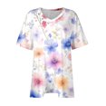 thumbnail image 3 of Camisas de Manga Larga para las Mujeres Cuello Redondo Impreso de Ajuste Suelto, Top de Moda de Verano Sexy para el Uso Diario, 3 of 6