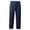 Navy, variant on OSOLU Men's Autumn Beach Pants Solid Color Cott On Linen Loose Drawstring Button Casual Pants Men Trousers Daily Relaxed Fit Breathable Bottoms