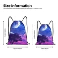 thumbnail image 3 of Bingfone Dreamy Colorful Starry Sky Drawstrings Backpacks Bags for Men Women Gym Drawstrings Bag-Small, 3 of 8