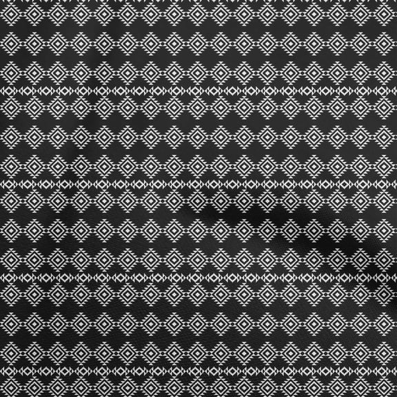 oneOone Polyester Spandex Black Fabric Tribal Sewing Fabric By The Yard Printed Diy Clothing Sewing Supplies 56 Inch Wide