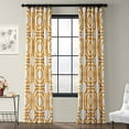 thumbnail image 1 of PRTW-D23C-120 Mecca Printed Cotton Curtain, Gold, 50 x 120, 1 of 10