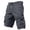 Grey@GC@, variant on CONZONE Mens Baggy Cargo Shorts Casual Solid Color Elastic Waist Drawstring Cargo Shorts for Men Lightweight Relaxed Fit Summer Workout Shorts With Pockets
