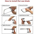 thumbnail image 3 of 8 HSS Blades, Adjustable Frame, Cuts Wood, Glass, Metal, PVC, & Tile, Portable Orange Case Included Multi-Purpose Mini Saw Set, 3 of 5