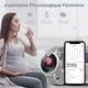 thumbnail image 5 of Reloj inteligente para mujer con función femenina, reloj inteligente deportivo plateado resistente al agua, monitor de frecuencia cardíaca y oxígeno en sangre, podómetro de calorías, 5 of 5