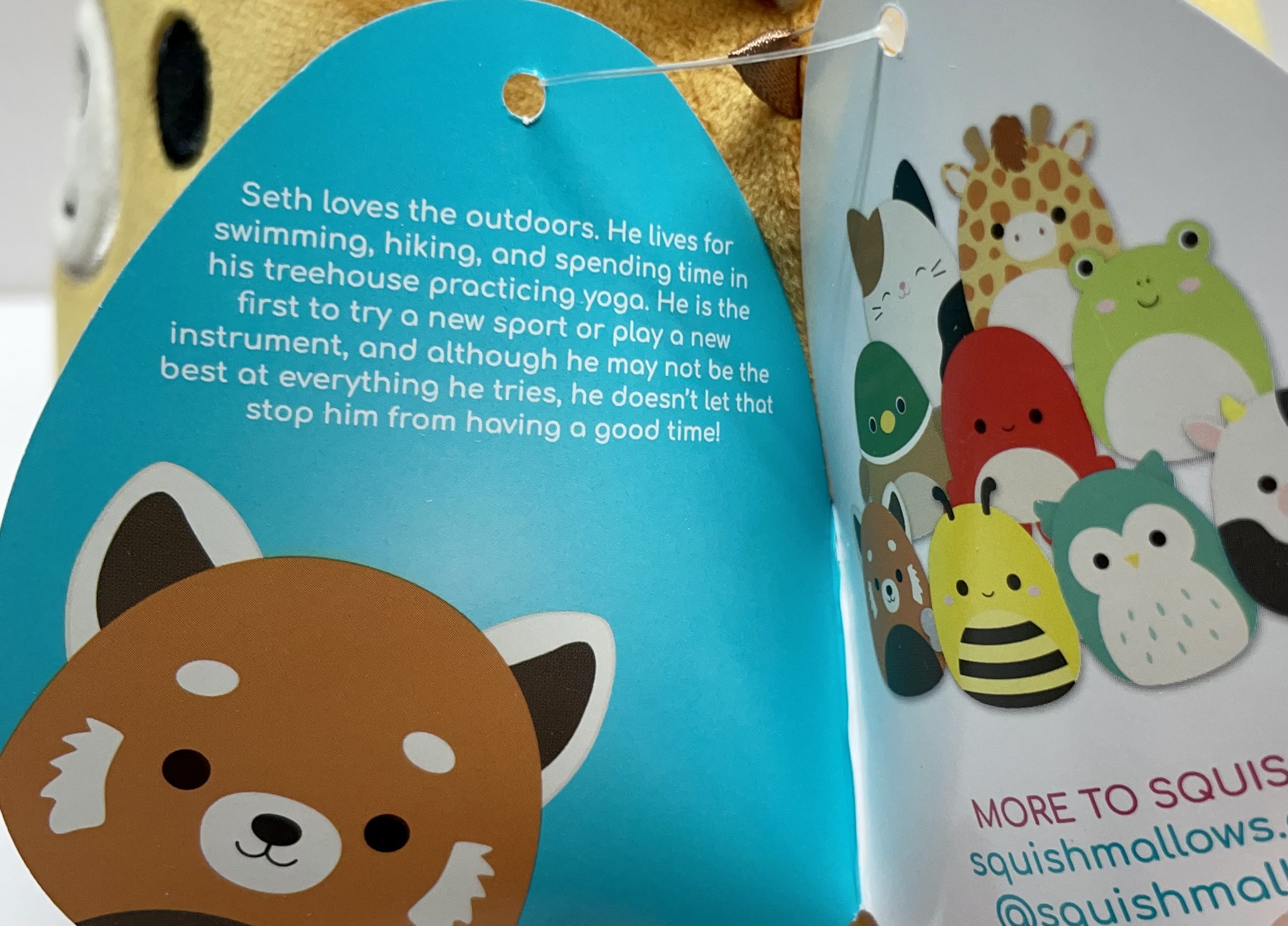 Squishmallows 8 Seth The Red Panda Official Kellytoy Squishy Soft Plush Toy Walmart Com