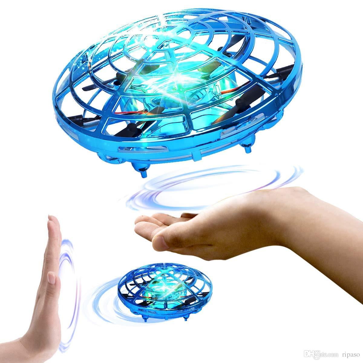 Details about   UFO Mini Drone Operated Helicopter  Infraed Hand Sensing  Toy Red/Blue/yellow