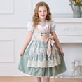 thumbnail image 4 of XXWXYD Girls Bavarian Dirndl Dress 𝖮ktoberfest Dress Halloween Part𝗒 Outfit Traditional German Be𝖾r Festival Maid Dress for Kids, 4 of 9