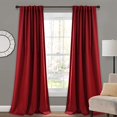 thumbnail image 1 of Lush Decor Panneau de Rideau Occultant Isolé, 95 Pouces L x 52 Pouces L, Rouge, 1 of 4