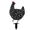 thumbnail image 1 of Decoración impermeable del césped del jardín de la estaca hueca de acrílico del arte de la yarda de la estaca del pollo, tipo F seitruly HA003969-03, 1 of 6