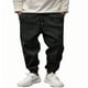 thumbnail image 4 of Pantalones de hombre de longitud completa con cordón ajustable y color sólido, 4 of 4