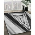thumbnail image 2 of Ahgly Company Indoor Rectangle Patterned Platinum Silver Gray Area Rugs, 2' x 3', 2 of 6