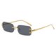 thumbnail image 2 of Gafas de sol sin montura Macarena Adorno Lente de color para hombres y Mujeres color negro y dorado, 2 of 8