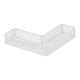 thumbnail image 1 of Estante organizador de cesta de ducha de metal, estante de ducha, estante de esquina montado en la pared para baño Blanco 30x10x5cm, 1 of 9