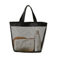 thumbnail image 1 of Easy to clean Mesh Shower Bag Portable Toiletry Organizer Bathroom Storage, 1 of 10