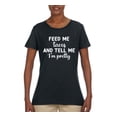 thumbnail image 3 of White Feed Me Tacos And Tell Me I'm Pretty Cinco de Drinco Cinco De Mayo Womens T-Shirt, Black, X-Large, 3 of 5