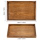 thumbnail image 2 of Bandeja de servicio rectangular de madera Uxcell 11.87x7.87" Platter decorativo para el hogar y la cocina, vela, marrón, 2 of 7