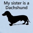 thumbnail image 2 of CafePress - My Sister Is A Dachshund Body Suit - Baby Light Bodysuit, Size Newborn - 24 Months, 2 of 4