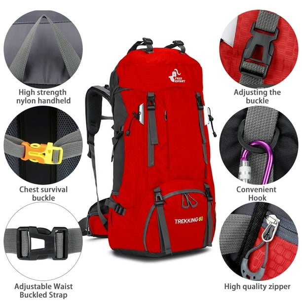 Kit Supervivencia Ociodual Mochila Senderismo 60L, Mochila