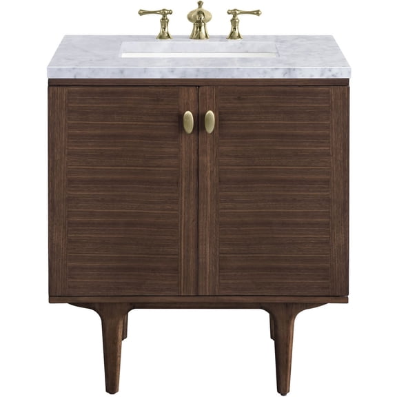 James Martin Vanities 670-V30-3Car Amberly 30" Free Standing Or Wall Mounted Single Basin