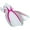Pink/White, variant on Oceanic Manta Ray Open Heel Fins with Spring Straps