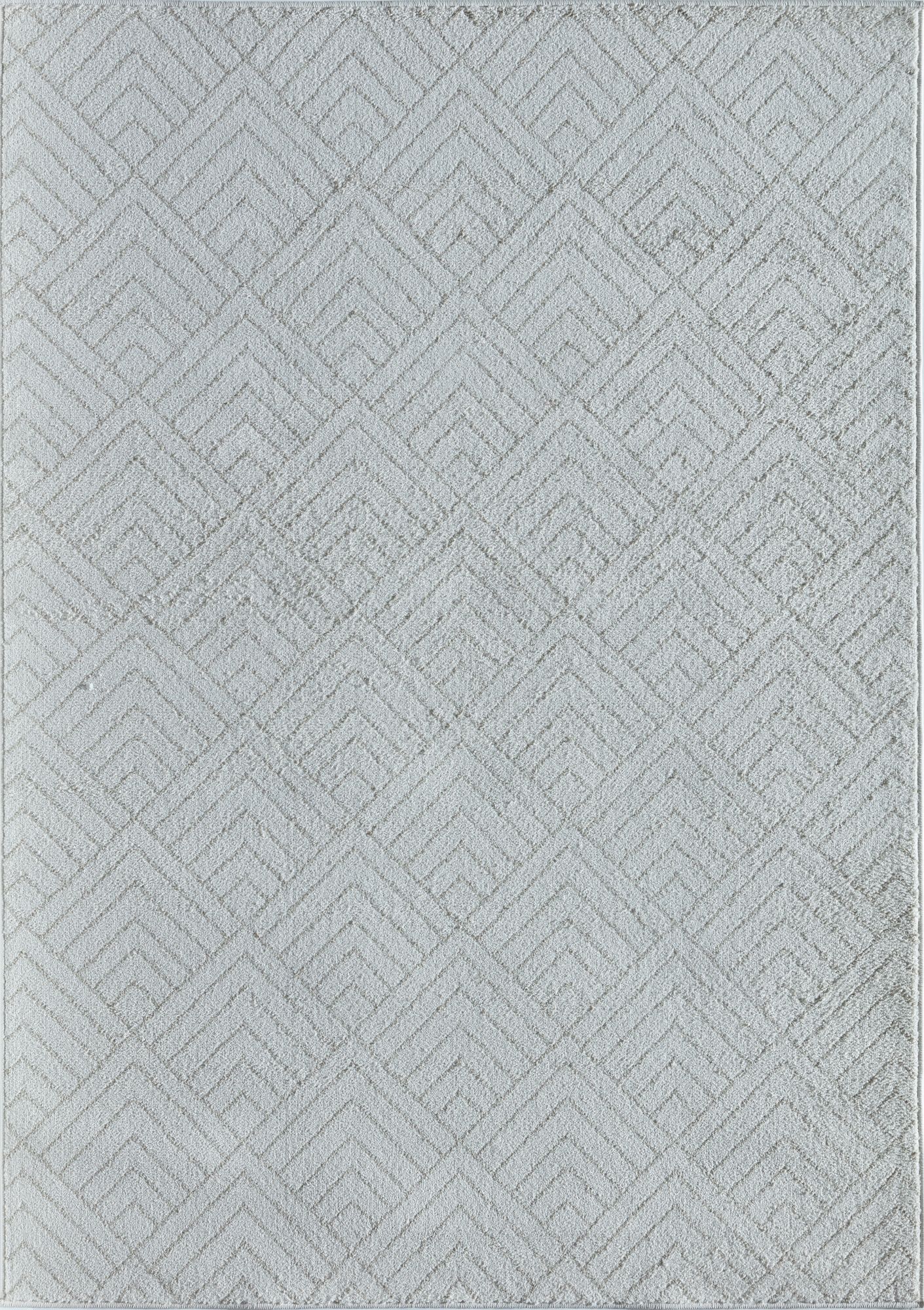Mason Brooks Azure AZ10C Deco Cream Geometric Contemporary Ivory Area Rug, 8'3" X 10'0"