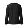 thumbnail image 2 of WEAIXIMIUNG Womens Sweatshirt Graphic with Hood Womens Color Block Drawstring O-Neck Casual Long Sleeve Solid Color Sweatshirt, 2 of 4
