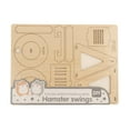 thumbnail image 3 of HILABEE Creative Wooden House Puzzles Toy Early Learning Early Development Small Hamster G, 3 of 8