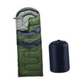 thumbnail image 3 of Saco de sueño para acampar portátil al aire libre para caminar al aire libre Verde y gris, 3 of 8