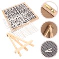thumbnail image 1 of SEWCHICS 1Set Sturdy Wooden Frame Felt Letter Board with Letters and Easel Stand for Desktop Use, 1 of 6