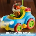 thumbnail image 4 of Joyfy Remote Control Car Toys with LED Lights and Music for Kids, Cartoon Race Car Toy for Boys & Girls 3+ Years Old, Toddlers Easter Basket Stuffers and Birthday Gift, 4 of 7