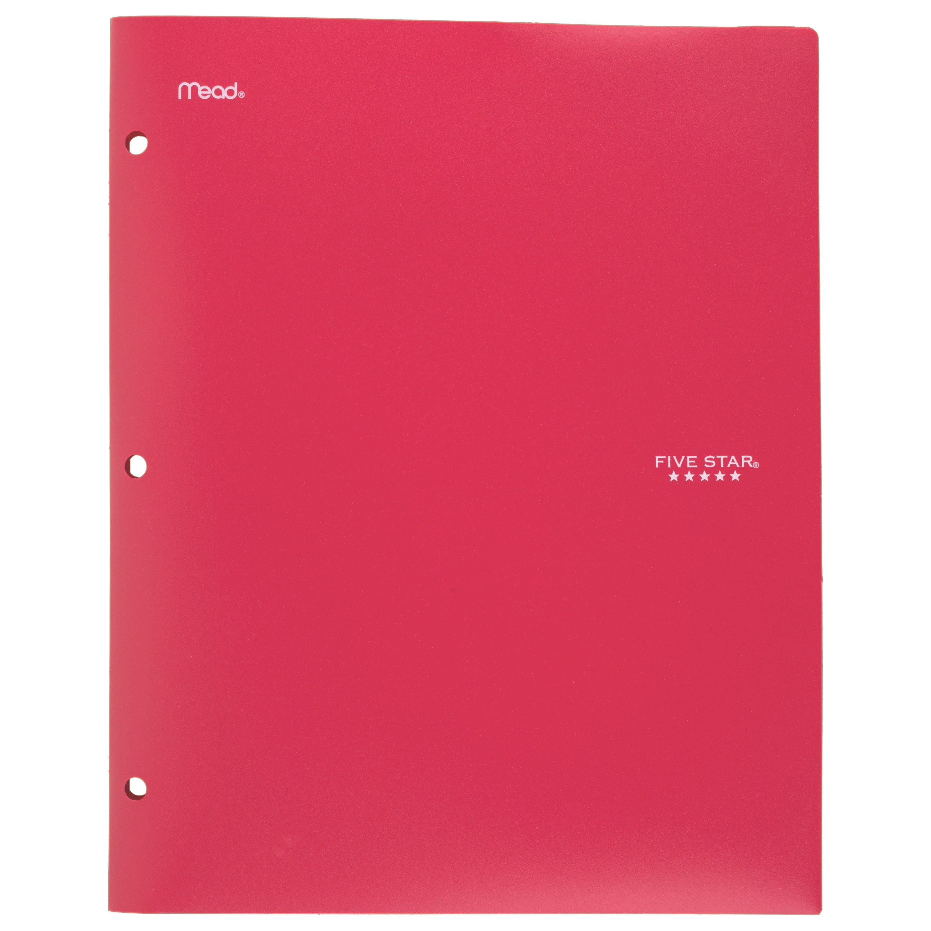 Five Star 2Pocket StayPut Plastic Folder, Assorted