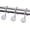 Avant-garde Silver, variant on PETGLE Shower Curtain Hooks White Shower Curtain Rings, Heavy Duty Metal Modern Decorative Shower Curtain Hooks Rust Proof Smooth Glide Shower Hooks for Shower Curtain, Shower Rod Hook, 12Pcs